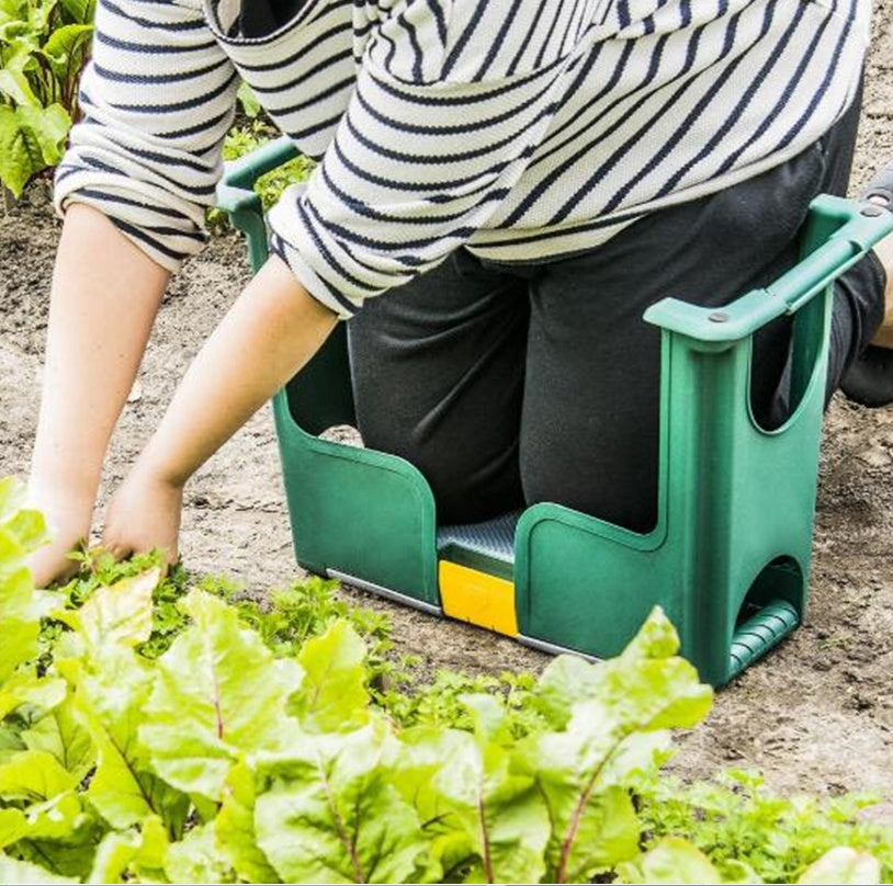 FOLDING GARDEN STOOL WITH TOOL COMPARTMENT | 3 IN 1 (KS3T)