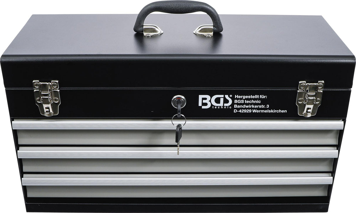 METAL TOOL CASE, EMPTY | 3 DRAWERS (3312)