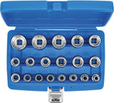 SOCKET SET, GEAR LOCK | 12.5 MM (1/2") DRIVE | 19 PCS. (2152)