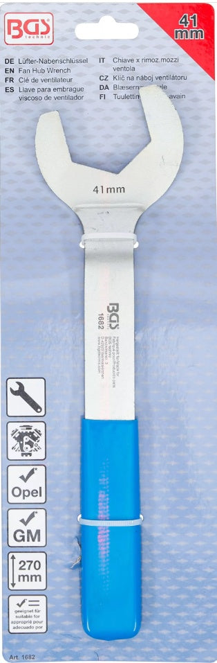 FAN HUB WRENCH | FOR GM, OPEL / VAUXHALL | 41 MM (1682)