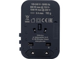 TRAVEL ADAPTER UNIV. USB, USB-C 65W (YT-81303)