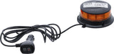 ROTATING WARNING BEACON | YELLOW | WITH MAGNET | 12 V / 24 V | Ø 130 MM (70342)