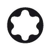 BIT PRESSED INTO 1/4" SOCKET T40 WITHOUT HOLE (VG-14BT40)