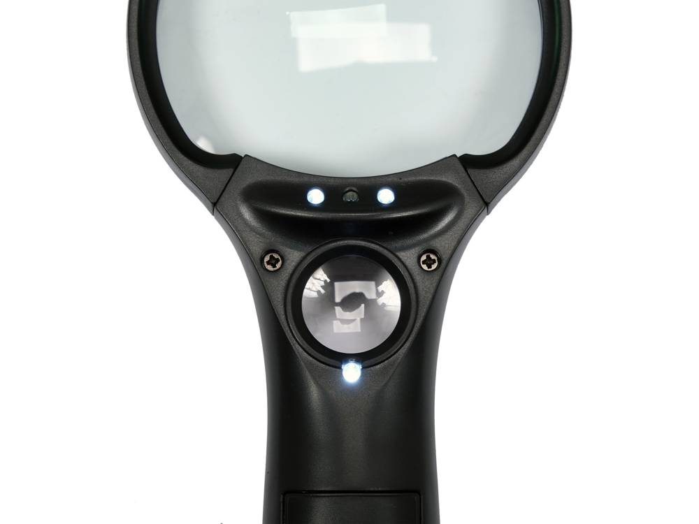 MAGNIFIER TWO LENSES 3X/45X 3AAA LED (YT-73845)