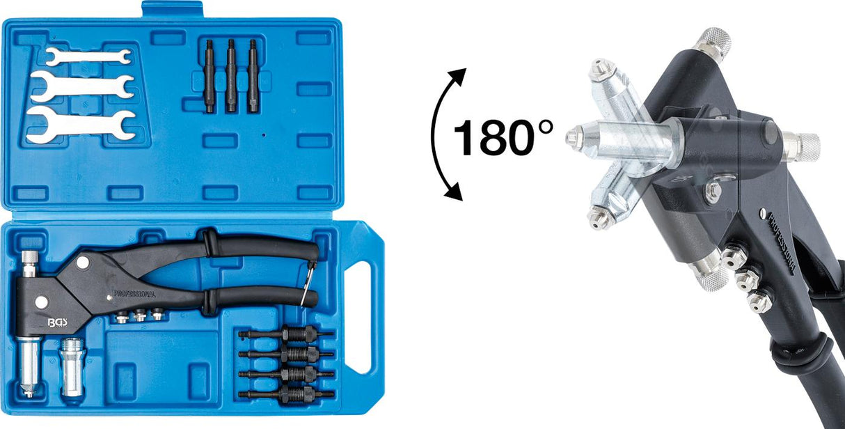 RIVETER SET | FOR STANDARD, NUT AND STUD RIVETS (438)