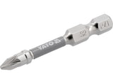 SCREWDRIVER BITS 1/4 50MM PZ1 2 PCS NI (YT-78023)