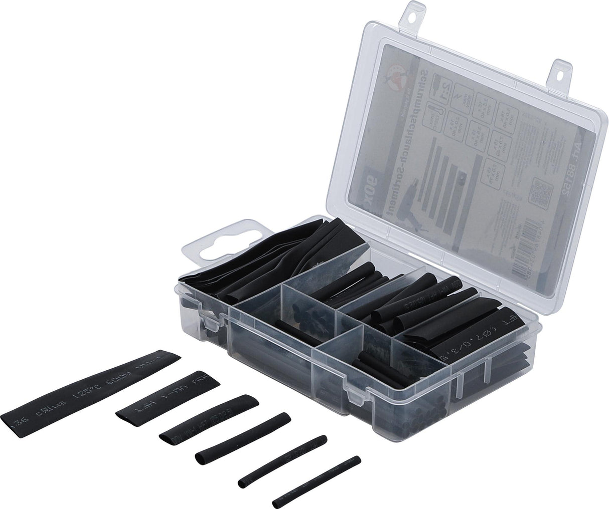 SHRINK TUBE ASSORTMENT | BLACK | 90 PCS. (88152)