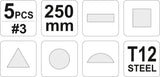 STEEL FILE SET 5PCS (YT-6239)