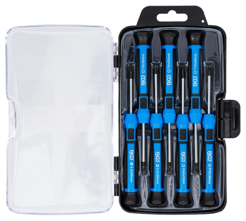 PRECISION SCREWDRIVER SET | PH00 - PH0 / SLOT SL 2.5 - 3.0 MM / T8 - T9 - T10 | 7 PCS (4881)