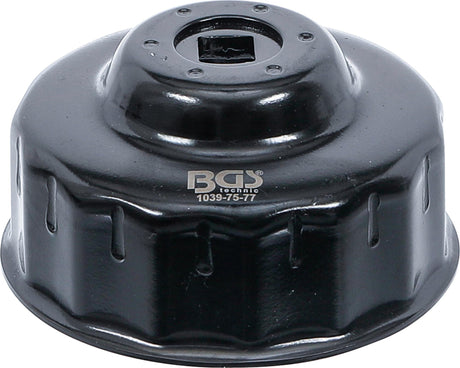OIL FILTER WRENCH | 15-POINT | Ø 75 - 77 MM | FOR AUDI, FORD, ISUZU, MERCEDES-BENZ, OPEL / VAUXHALL, VW (1039-75-77)