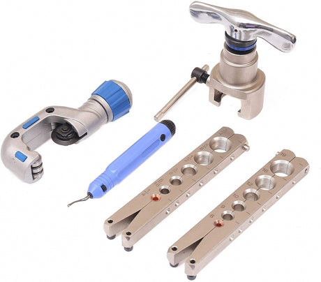FLARING SET WITH CUTTER | ECCENTRIC CONE TYPE | RATCHET (WK-R806FT)