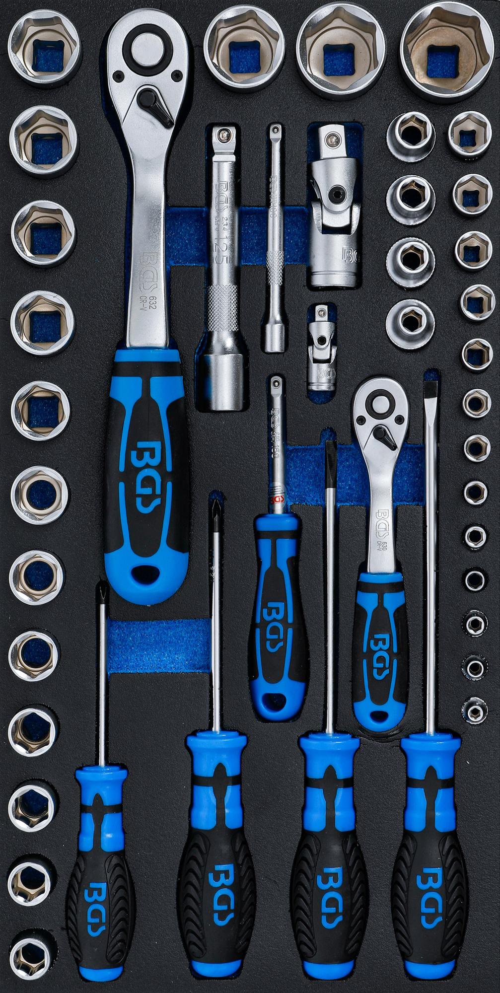 FOAM TRAY FOR BGS 2002 | SOCKET SET AND SCREWDRIVER | 43 PCS. (2002-7)