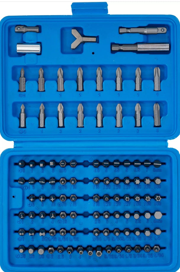 SECURITY BIT SET | 6.3 MM (1/4") DRIVE | 100 PCS. (765)