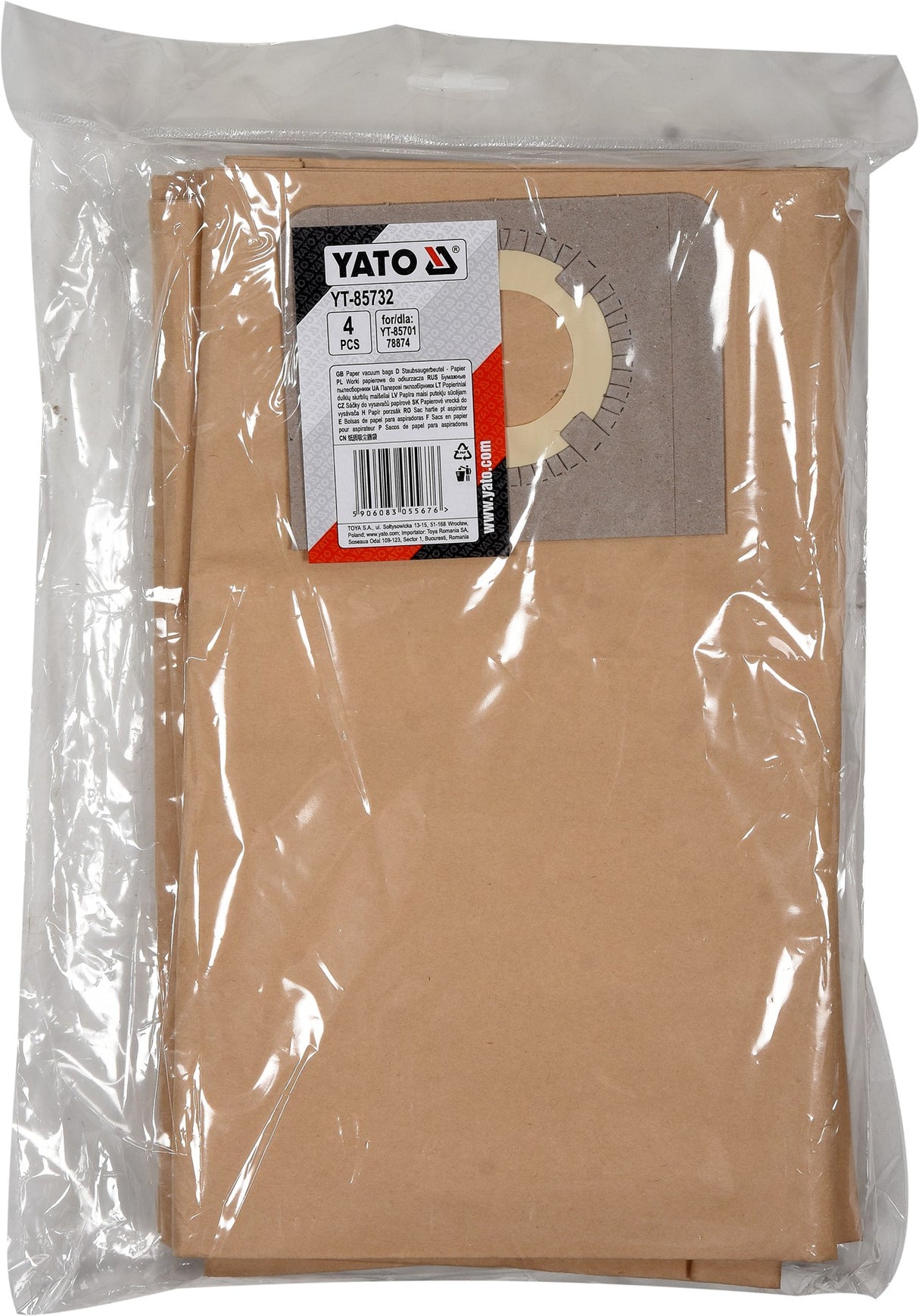 VACUUM CLEANE BAG 4PCS FO YT-85701 78874 (YT-85732)