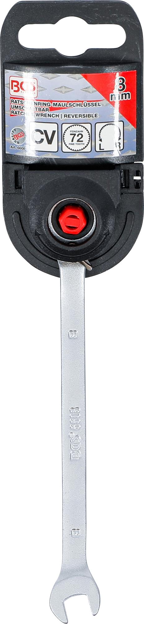 RATCHET COMBINATION WRENCH | REVERSIBLE | 8 MM (6608)