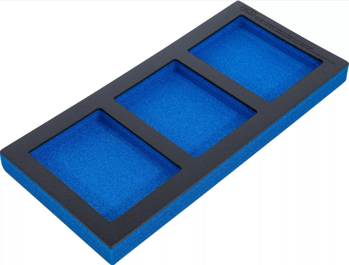 TOOL TRAY 1/3, EMPTY: 3 STORAGE COMPARTMENTS | 408 X 189 X 32 MM (4091)