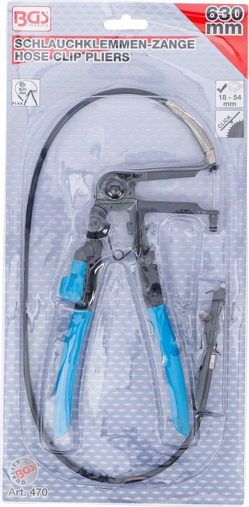 HOSE CLAMP PLIERS | WITH BOWDEN CABLE | 630 MM | 18 - 54 MM (470)