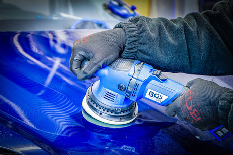 CORDLESS ECCENTRIC POLISHER SET | BRUSHLESS | 18 V | WITH RECHARGEABLE BATTERY AND QUICK CHARGER (7394)