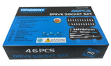 SOCKET SET WITH RATCHET | 6.3 MM (1/4") | 46 PCS. (KR141046C)