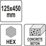 HEX CLAY SPADE WIDTH 125MM (YT-47372)