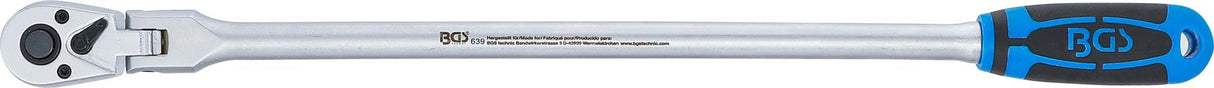 FLEXIBLE RATCHET | LOCKABLE | EXTRA LONG | EXTERNAL SQUARE 10 MM (3/8") | 457 MM (639)