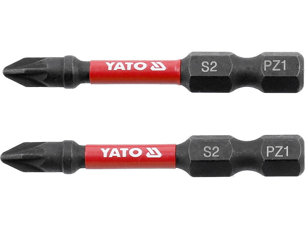 IMPACT SCREWDRIVER BITS 1/4 50MM PZ1 2PC (YT-78043)