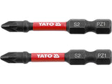 IMPACT SCREWDRIVER BITS 1/4 50MM PZ1 2PC (YT-78043)