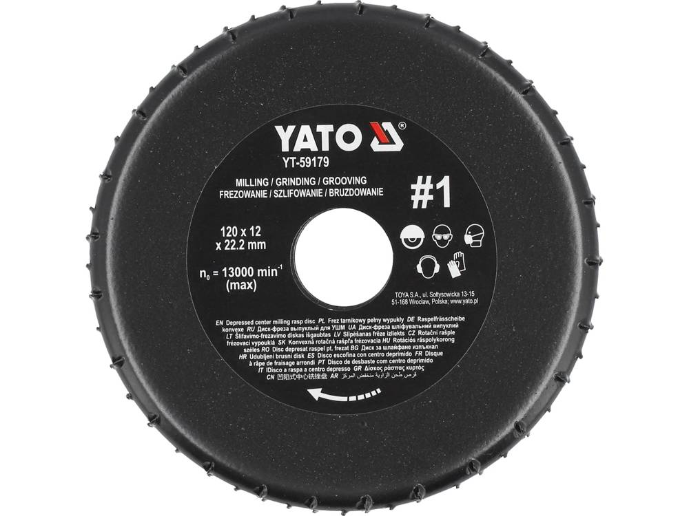 MILLING RASP WHEEL FOR ANGLE GRINDERS (YT-59179)