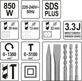 ROTARY HAMMER SDS-PLUS WITH 13MM CHUCK (YT-82122)