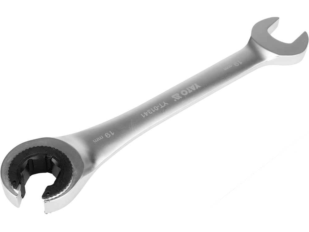 FLARE NUT RATCHET WRENCH 19MM (YT-01341)