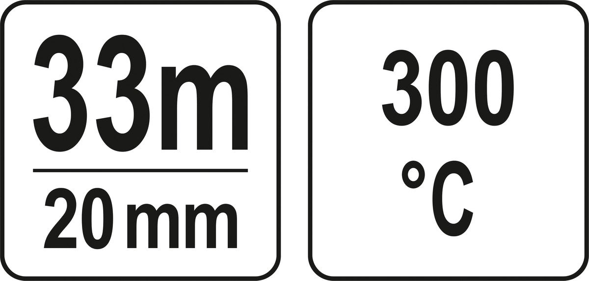 HEAT RESISTANT TAPE 20MM 300C (YT-82542)