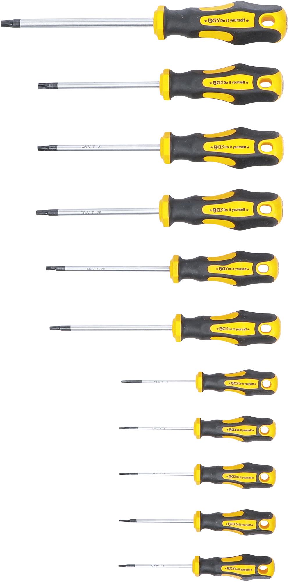 SCREWDRIVER SET | T-STAR (FOR TORX) T6 - T40 | 11 PCS. (7844)
