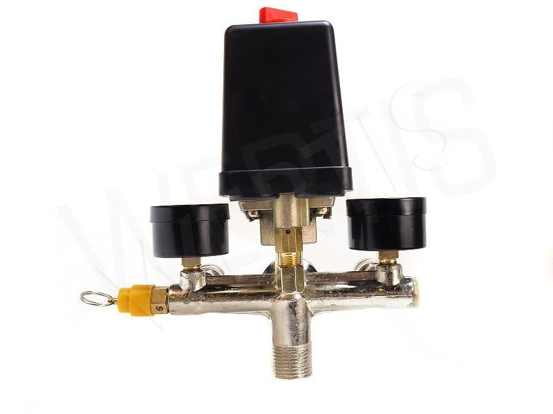COMPRESSOR REGULATOR WITH PRESSURE SWITCH AND PRESSURE GAUGES | 380V (SK10679)