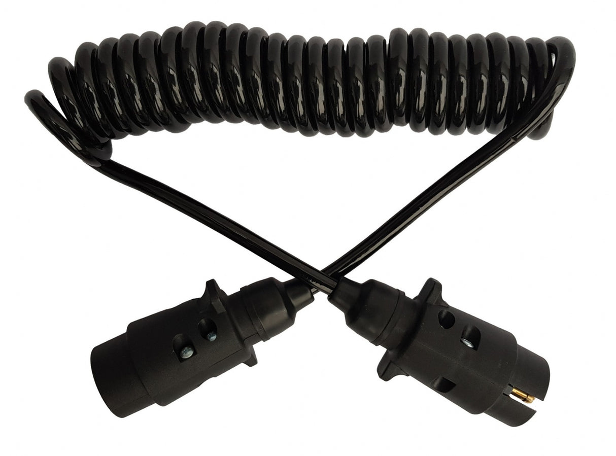 SPIRAL TRAILER CABLE 3.5 M, 2X7POL (TS35)