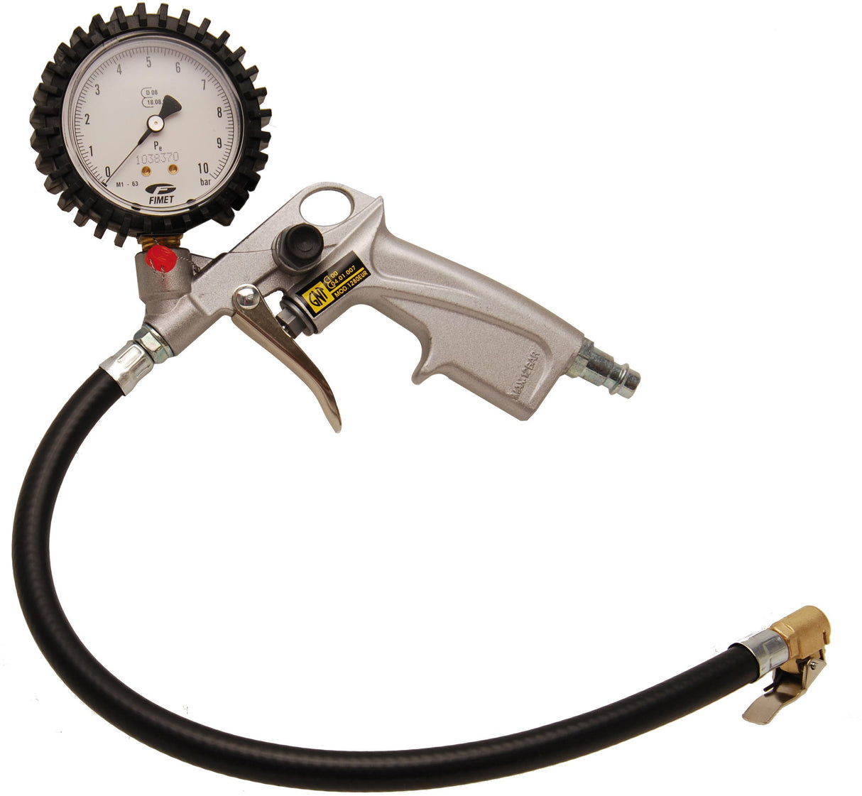 PISTOL-GRIP AIR INFLATOR | CALIBRATED | 0 - 10 BAR (55400)