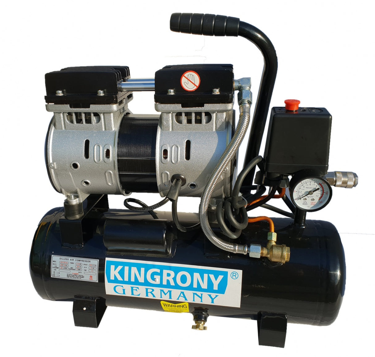 AIR COMPRESSOR SILENT | OIL-FREE | 9L/0.9HP/110L/MIN (LXU-5508L)