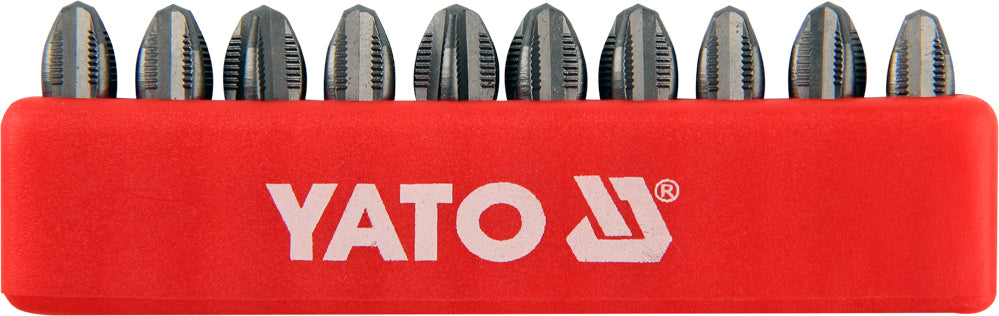 SCREWDRIVER BITS 10PCS  PH3X25MM S2 (YT-0476)