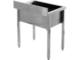 STAINLESS STEEL TABLE WITH SPACIOUS SINK / BASIN | 60 X 60 CM (YG-30920)
