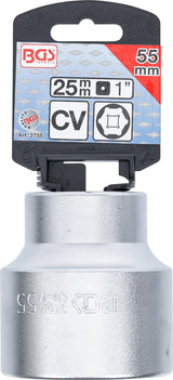 SOCKET, HEXAGON | 25 MM (1") DRIVE | 55 MM (3755)
