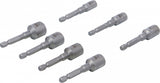 SPECIAL BIT SOCKET SET / SCREW EXTRACTORS | 6.3 MM (1/4") | 7 PCS (74562)