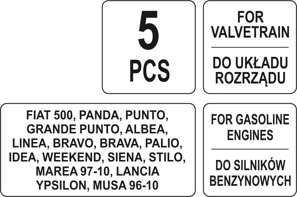 PETR.ENGINE SETT/LOCK KIT FIAT 1,2 16V (YT-06016)