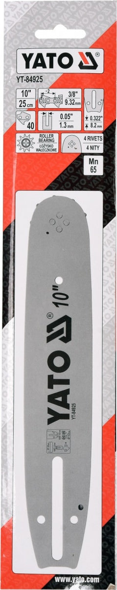 CHAINSAW GUIDE BAR 3/8" / 0,05" 10"U (YT-84925)