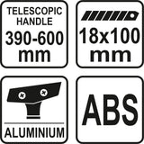 WINDOW SCRAPER 390-600MM (YT-7551)