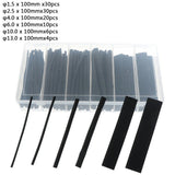 HEAT SHRINK TUBING ASSORTMENT | BLACK | 100 PCS. (SK01141)