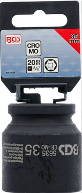 IMPACT SOCKET, HEXAGON | 20 MM (3/4") DRIVE | 35 MM (5635)