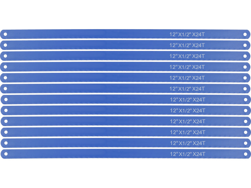 HACKSAW BLADE FOR STEEL 12PCS BLUE (27520)