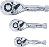 STUBBY RATCHET SET | 6.3 MM (1/4") / 10 MM (3/8") / 12.5 MM (1/2") | 3 PCS. (215)