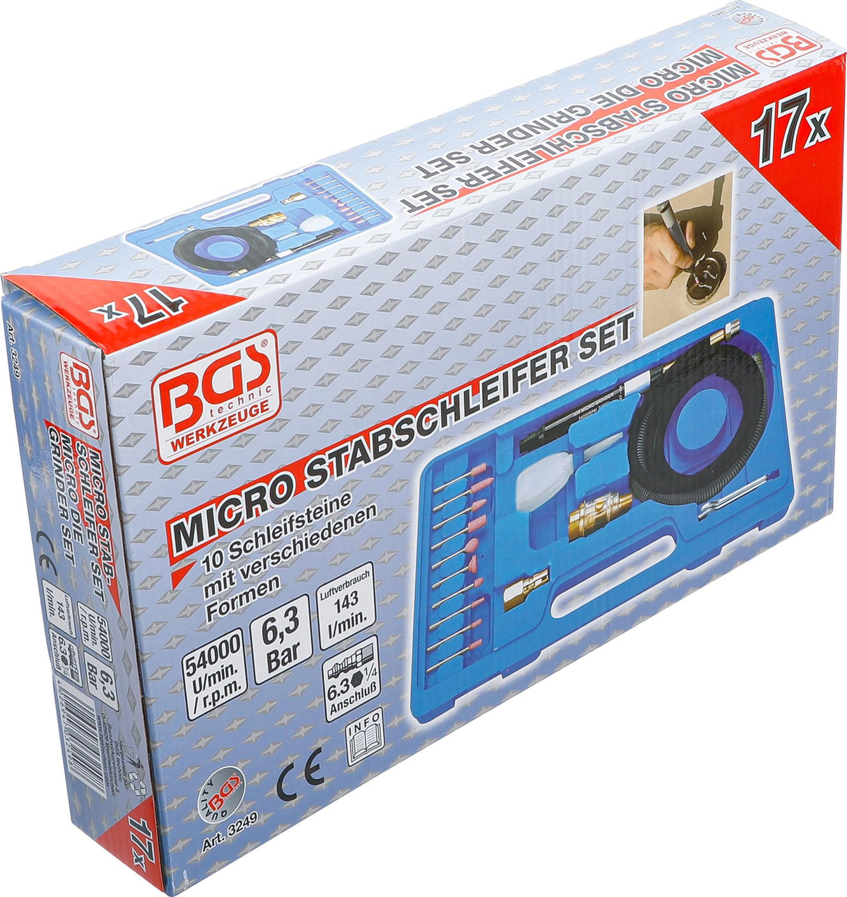 MICRO AIR GRINDER KIT | 17 PCS. (3249)