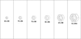 300 PCS SS STEEL NUTS METRIC ASSO (YT-06773)