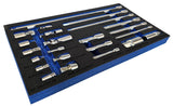 ADAPTER, UNIVERSAL JOINT, EXTENSION BAR SET | 23 PCS. (SK023)